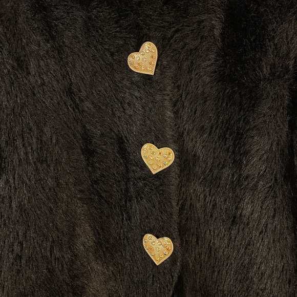 Zara Furry Heart Cardigan - Picture 2 of 3